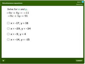 Simultaneous equations